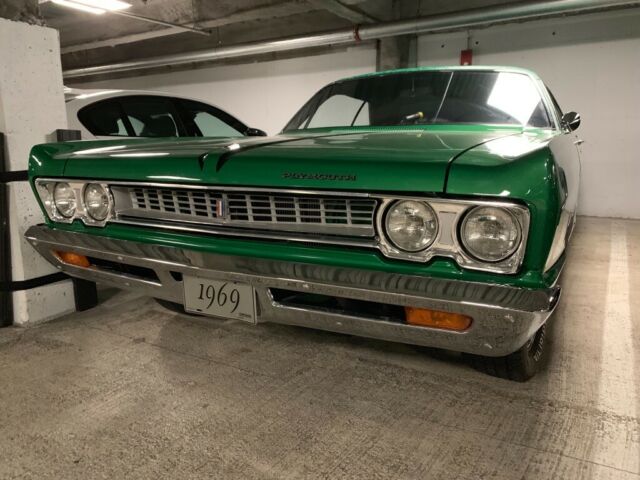 1969 Green Plymouth Fury Coupe