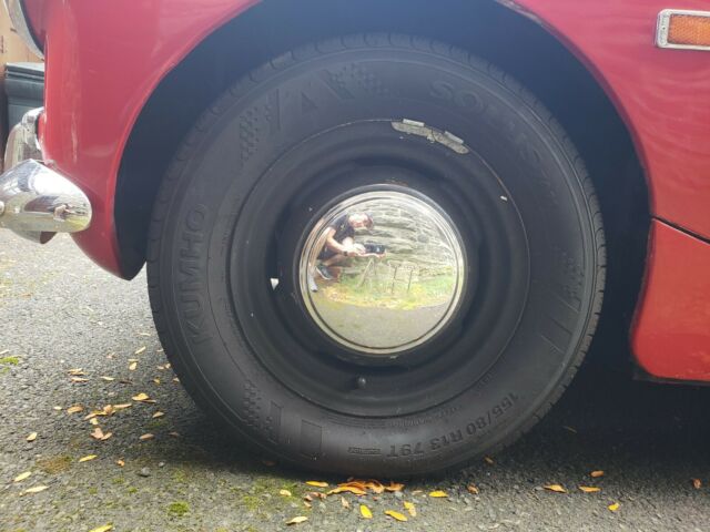 1969 Red Austin Healey Sprite Convertible