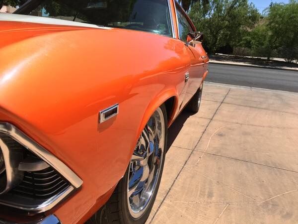 1969 Orange Chevrolet Chevelle Coupe