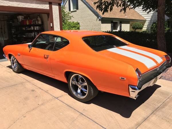 1969 Orange Chevrolet Chevelle Coupe
