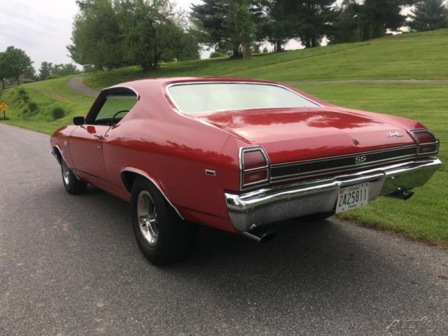 1969 Red Chevrolet Chevelle Coupe