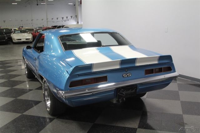 1969 Blue Chevrolet Camaro