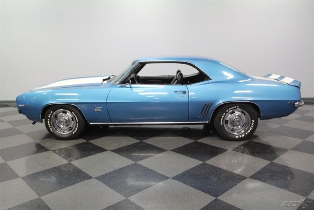 1969 Blue Chevrolet Camaro
