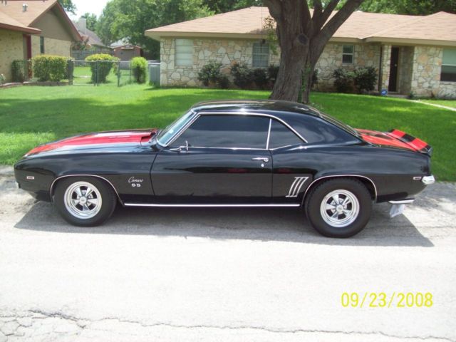 1969 Black & Sunset Red Chevrolet Camaro Coupe