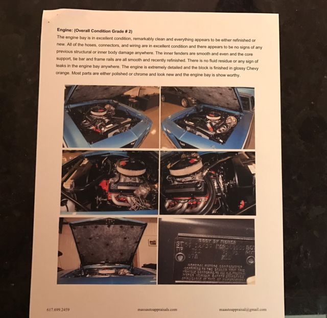 1969 Blue Chevrolet Camaro Coupe