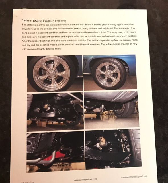 1969 Blue Chevrolet Camaro Coupe