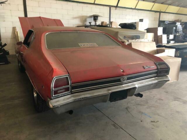 1969 Red Chevrolet Chevelle Coupe