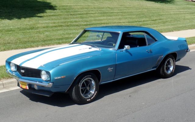 1969 Blue Chevrolet Camaro Coupe