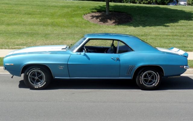 1969 Blue Chevrolet Camaro Coupe