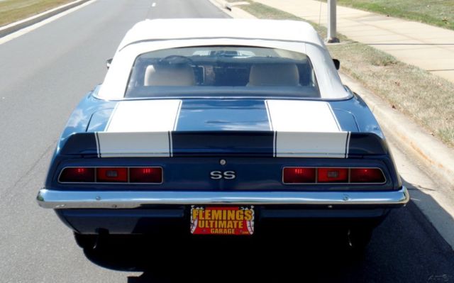 1969 Blue Chevrolet Camaro Convertible