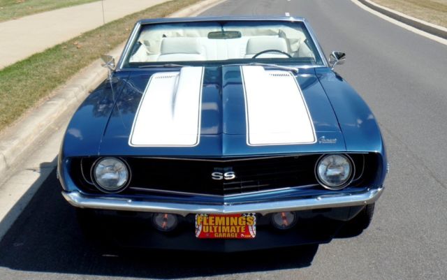 1969 Blue Chevrolet Camaro Convertible