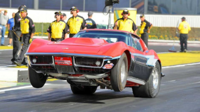 1969 Red and Black Chevrolet Corvette Coupe