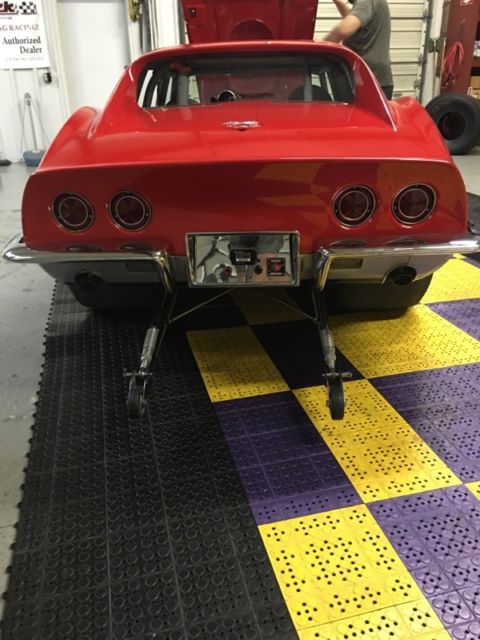 1969 Red and Black Chevrolet Corvette Coupe