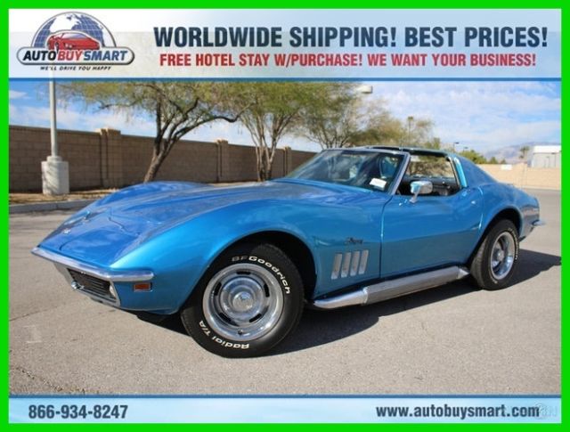 1969 Blue Chevrolet Corvette