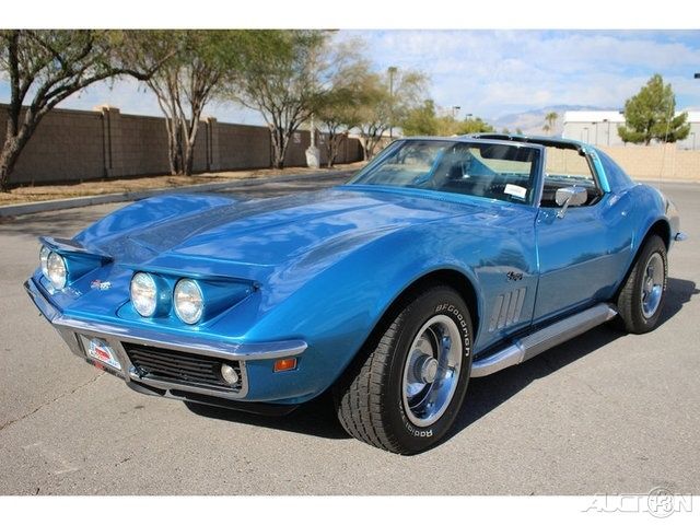 1969 Blue Chevrolet Corvette