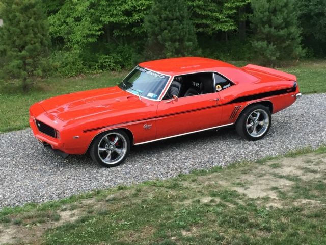 1969 Orange Chevrolet Camaro Coupe