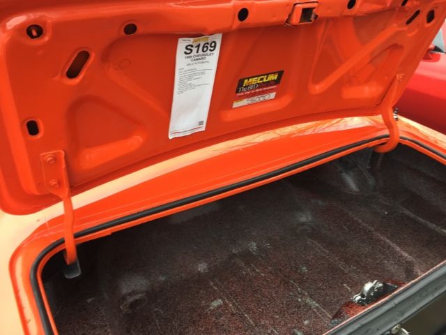 1969 Orange Chevrolet Camaro Coupe