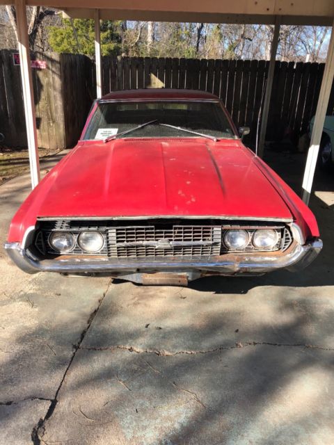 1969 Red Ford Thunderbird Sedan
