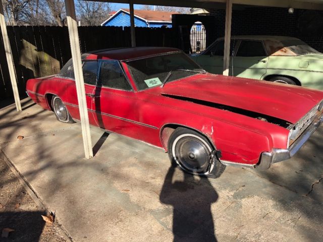 1969 Red Ford Thunderbird Sedan