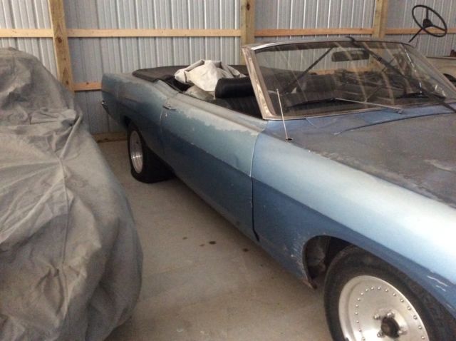 1969 Blue Ford Torino Convertible