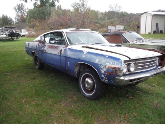 1969 White Ford Torino