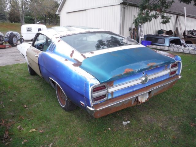 1969 White Ford Torino