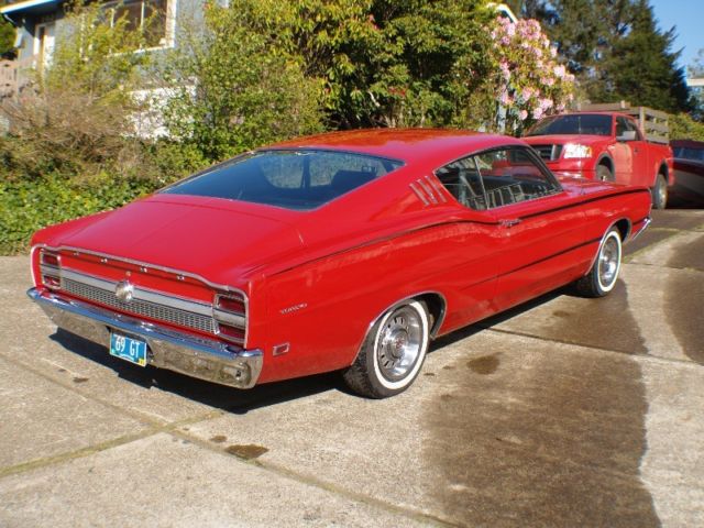 1969 Red Ford Torino Fastback