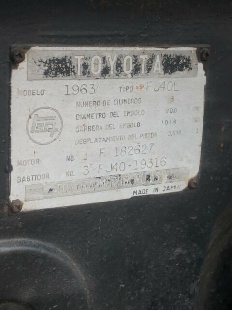 1963 Blue Toyota Land Cruiser Convertible