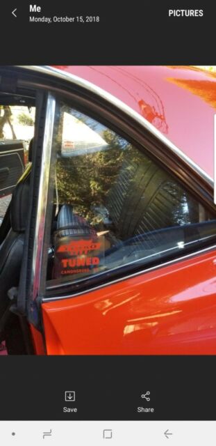 1969 Orange Chevrolet Camaro Coupe