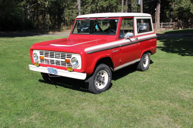 1969 Red Ford Bronco SUV