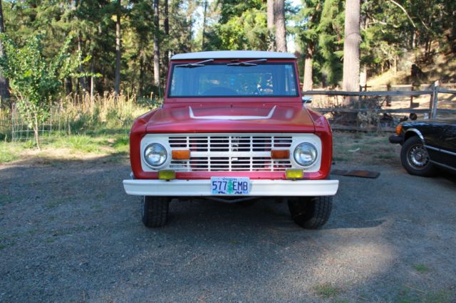 1969 Red Ford Bronco SUV