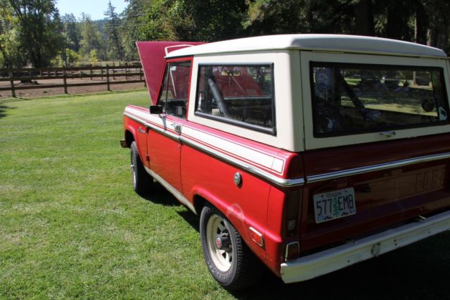 1969 Red Ford Bronco SUV