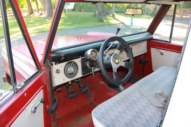 1969 Red Ford Bronco SUV
