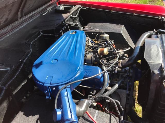 1969 Red Ford Bronco SUV