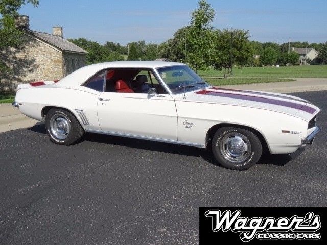 1969 White Chevrolet Camaro Coupe