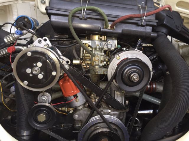 1969 Pearl White Volkswagen Beetle - Classic Convertible