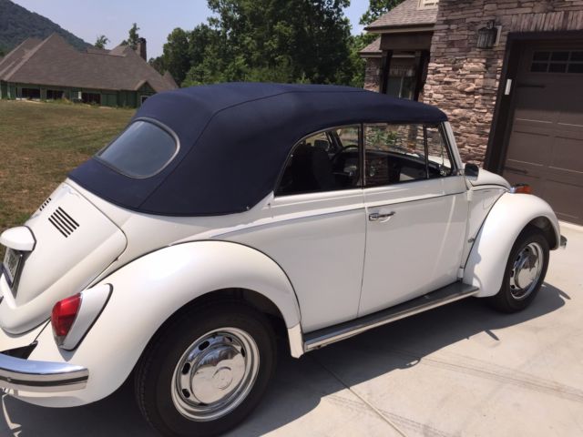 1969 Pearl White Volkswagen Beetle - Classic Convertible