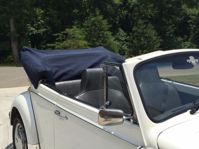 1969 Pearl White Volkswagen Beetle - Classic Convertible