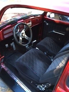 1969 Burgundy Volkswagen Beetle - Classic .