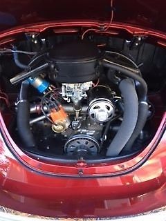 1969 Burgundy Volkswagen Beetle - Classic .