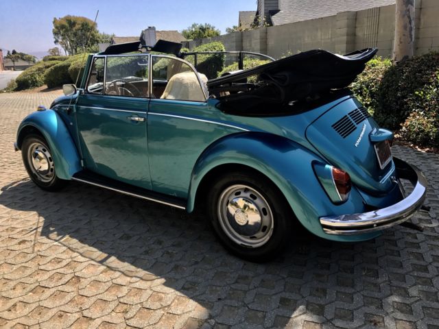 1969 Teal Volkswagen Beetle - Classic Convertible