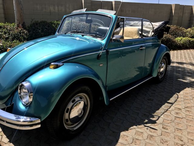 1969 Teal Volkswagen Beetle - Classic Convertible