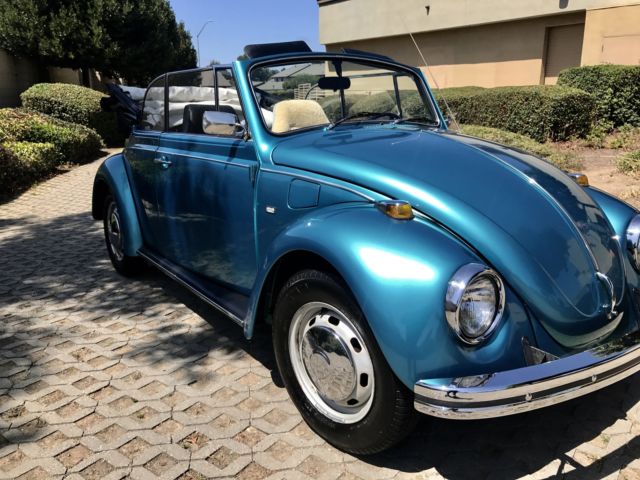 1969 Teal Volkswagen Beetle - Classic Convertible