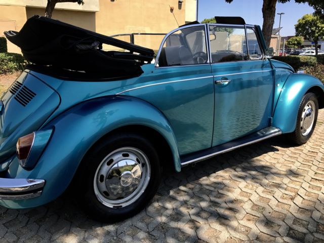 1969 Teal Volkswagen Beetle - Classic Convertible