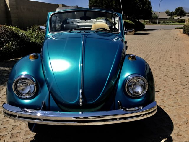 1969 Teal Volkswagen Beetle - Classic Convertible