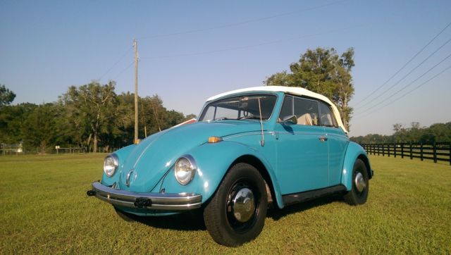 1969 Blue Volkswagen Beetle - Classic Convertible