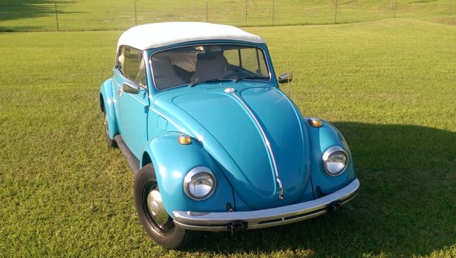 1969 Blue Volkswagen Beetle - Classic Convertible