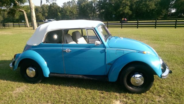1969 Blue Volkswagen Beetle - Classic Convertible