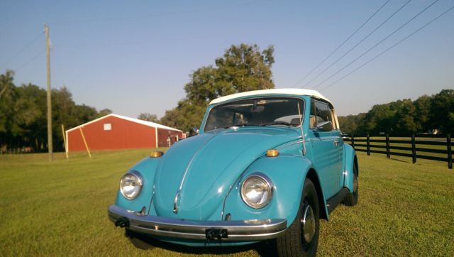 1969 Blue Volkswagen Beetle - Classic Convertible