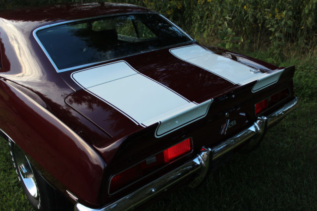 1969 Burgundy Chevrolet Camaro